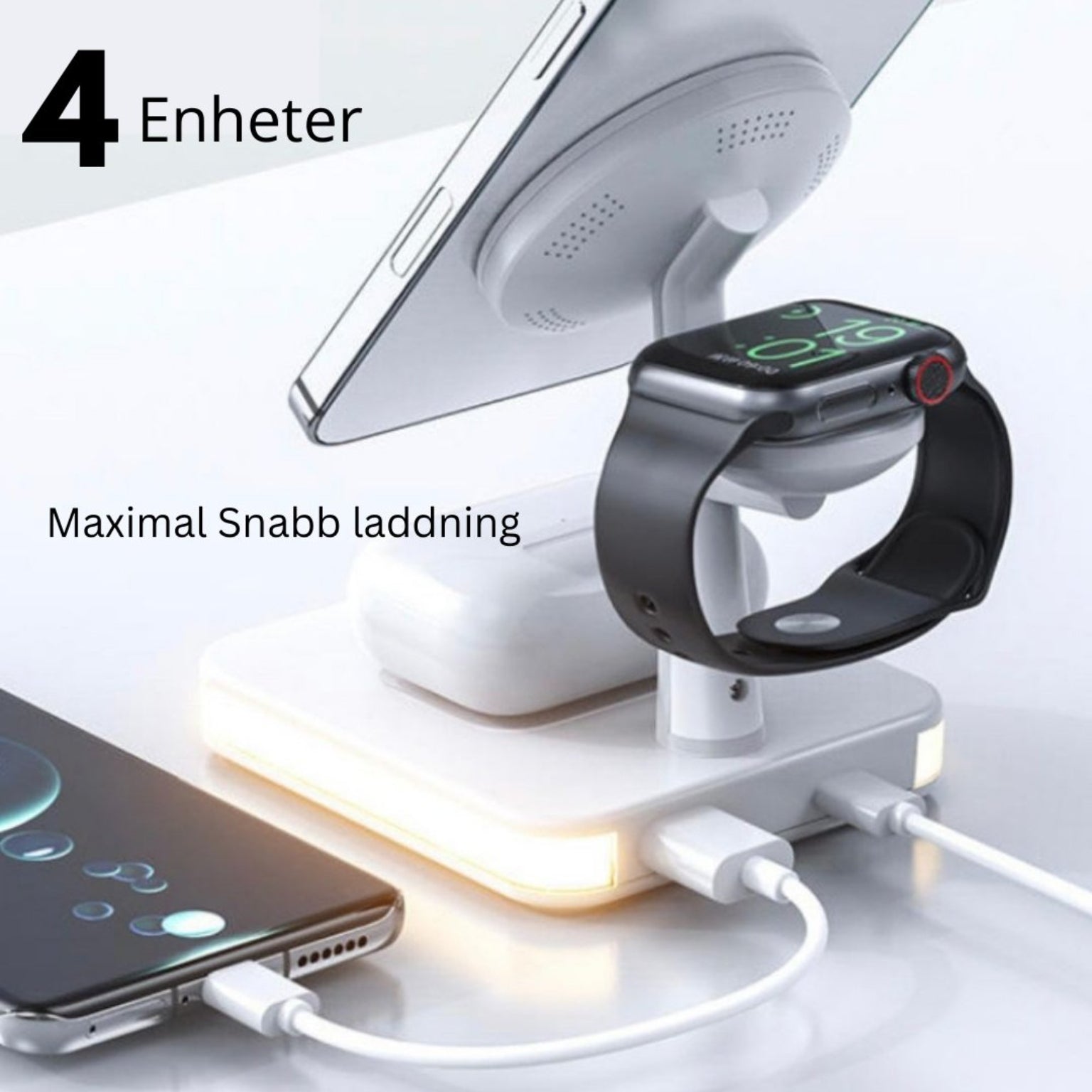 4 - in - 1 Magnetic Wireless Charging Station - Sweet home fitting