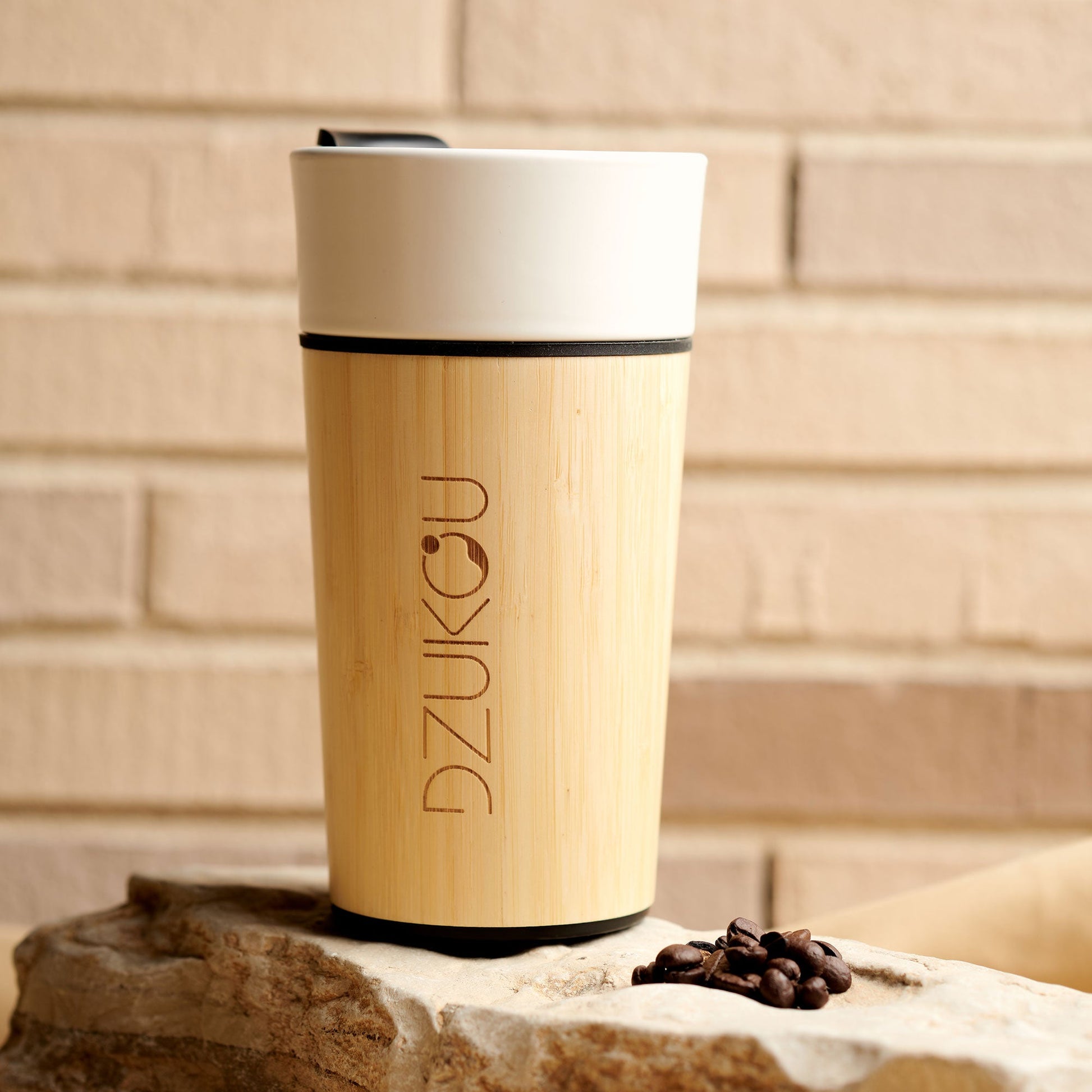 Mount Fuji - Bamboo and Ceramic Coffee Tumbler 450 ml - Sweet home fitting